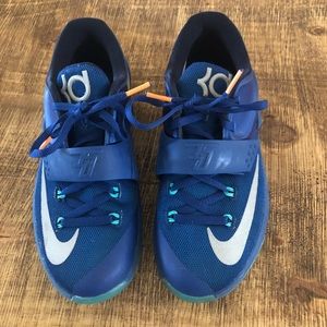 Nike KD 7 Gym Blue Grade School Sneakers
